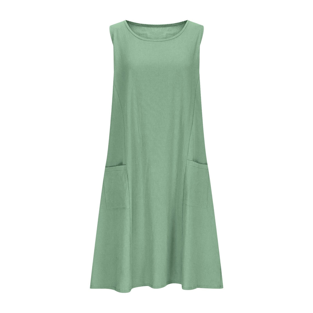 Damen Freizeit Ärmelloses Shift-Kleid Heidi-Mode