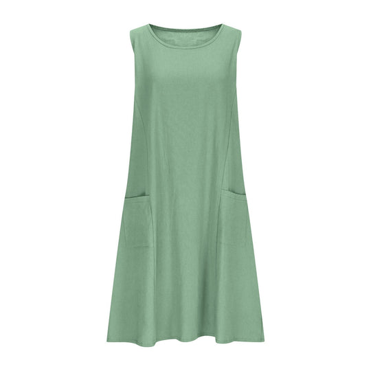 Damen Freizeit Ärmelloses Shift-Kleid Heidi-Mode