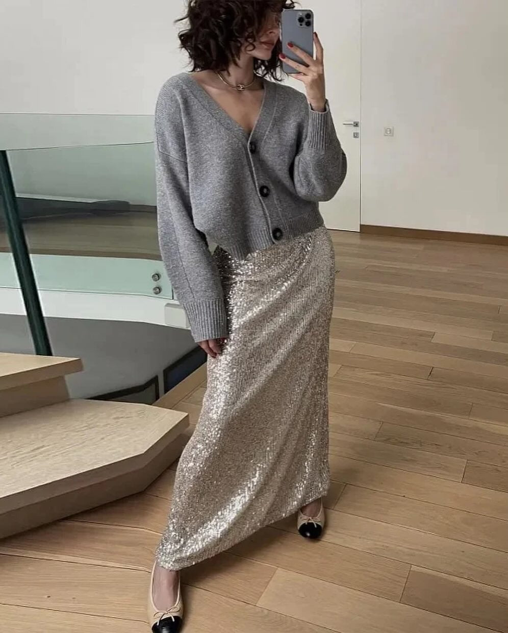 Heidi-Mode | Elegante Schlitzelastische Gerade Lange Rock