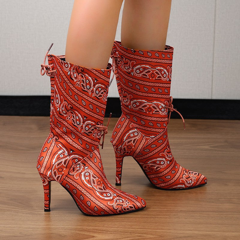 Damen High Heels Stiefel Heidi-Mode