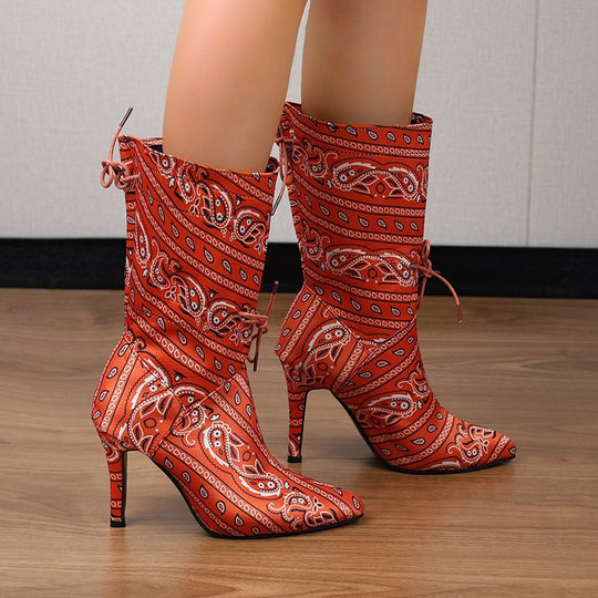 Damen High Heels Stiefel Heidi-Mode