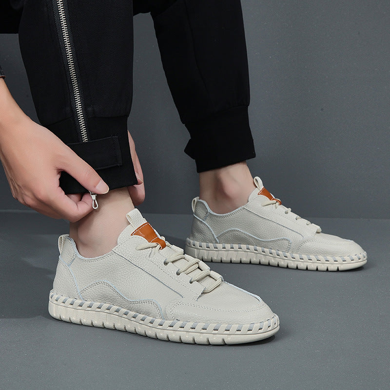 Herren Freizeit Leder Sneakers Heidi-Mode