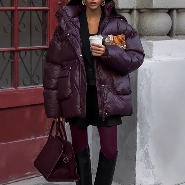 Damen Winterjacke mit voluminösem Schnitt und Wärmeisolierung Heidi-Mode