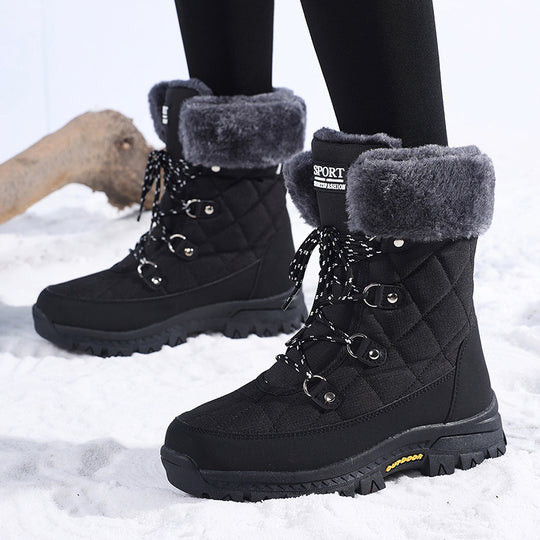 Damen Winterstiefel mit rutschfester Sohle und warmem Innenfutter Heidi-Mode
