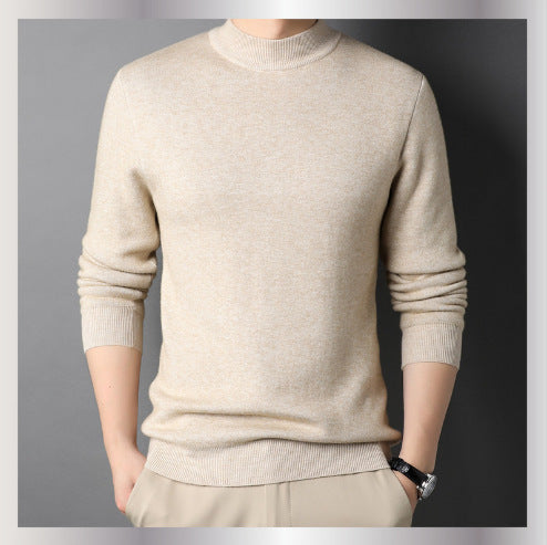 Herren Pullover mit hohem Kragen Heidi-Mode