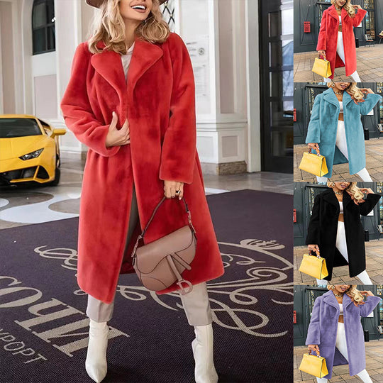 Damen Kuschelige Oversized Jacke aus weichem Material Heidi-Mode