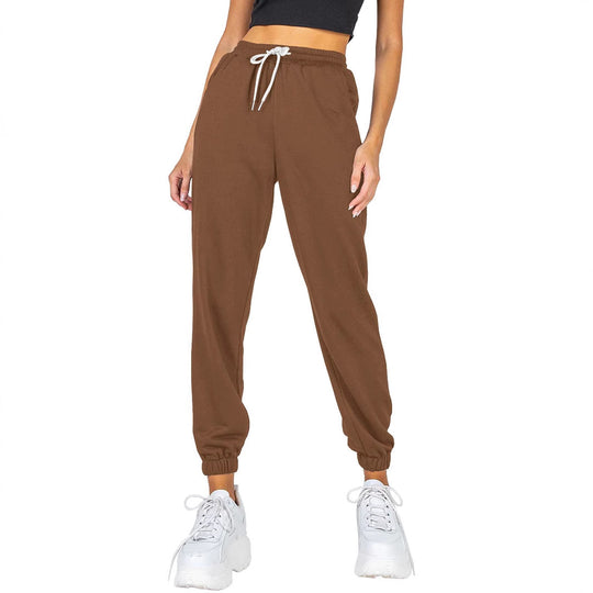 Damen Sportliche Jogginghose mit elastischem Bund und seitlichen Taschen Heidi-Mode