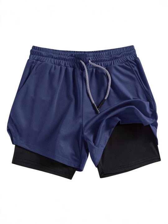 Heidi Mode | Atmungsaktive Doppel-Shorts für Männer