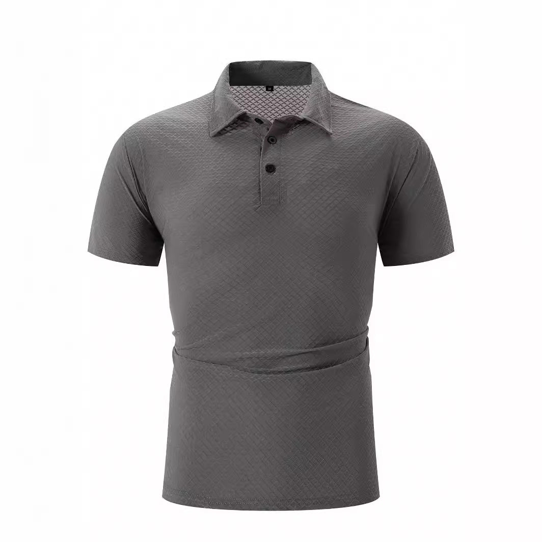 Herren Poloshirt mit strukturiertem Design und atmungsaktiven Eigenschaften Heidi-Mode