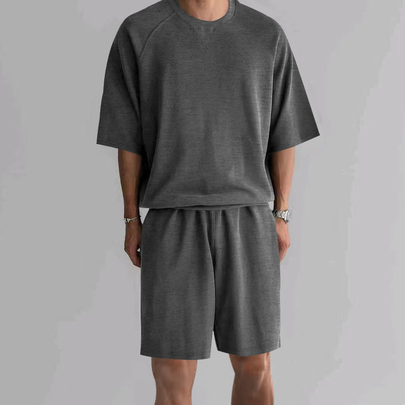 Herren funktionales Freizeit-Set aus atmungsaktivem Material mit bequemer Passform Heidi-Mode