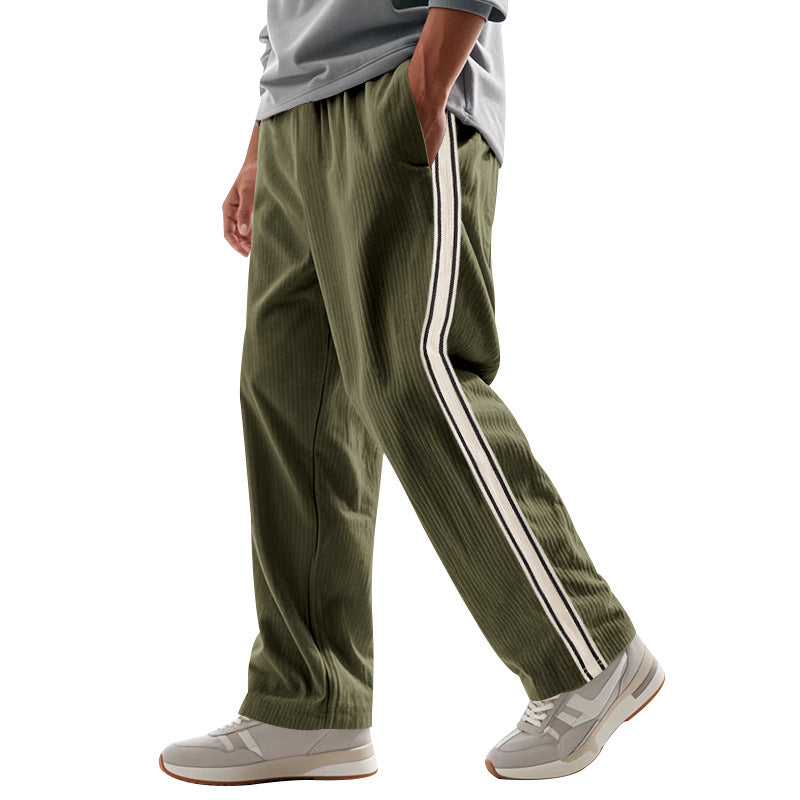 Herren Sportliche Freizeithose mit seitlichen Streifen Heidi-Mode