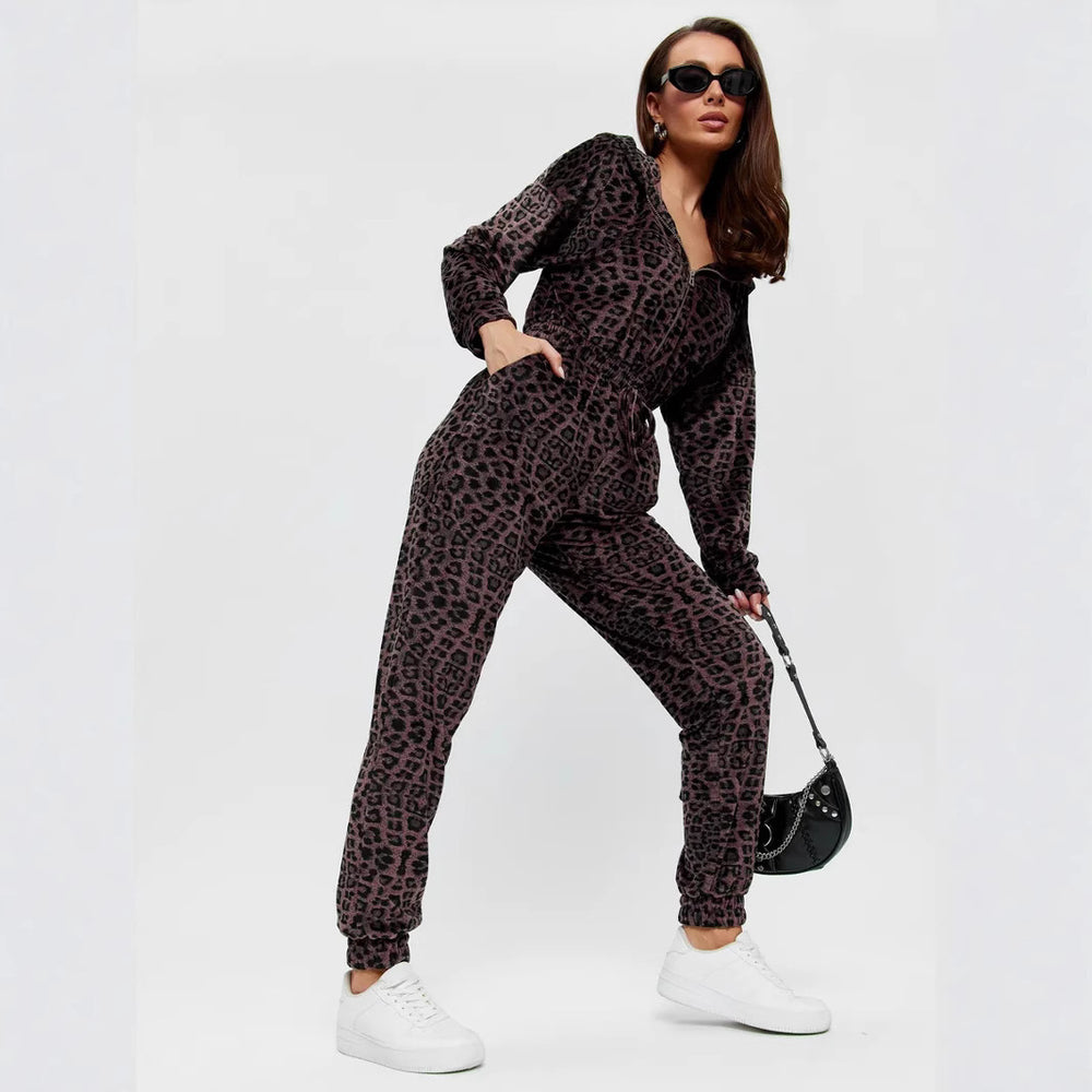 Damen stylischer Kapuzen-Jumpsuit Heidi-Mode