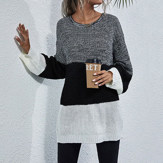 Damen lässiger Oversized Pullover Heidi-Mode