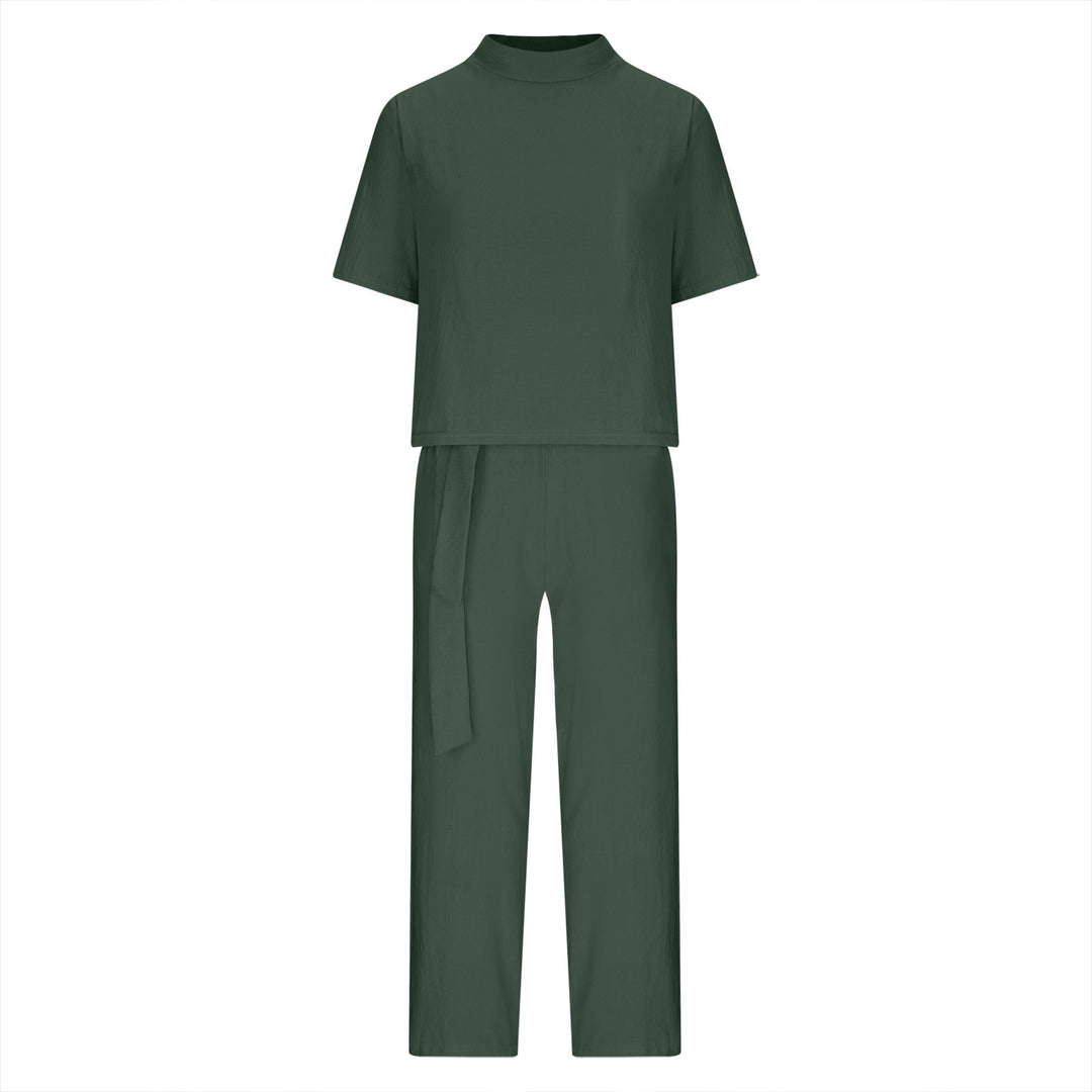 Damen lässiger Zweiteiler im minimalistischen Design Heidi-Mode