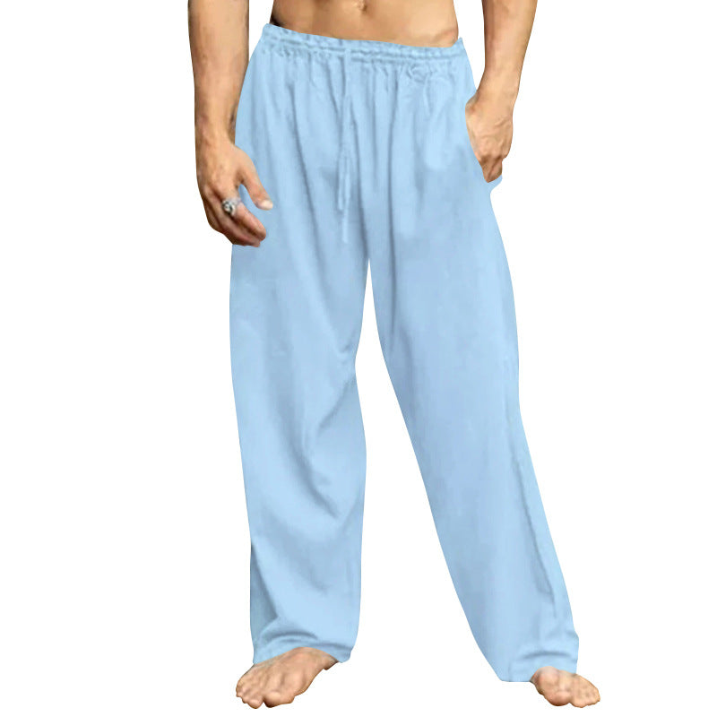Herren bequeme Freizeit-Hose mit elastischem Bund und seitlichen Eingrifftaschen Heidi-Mode