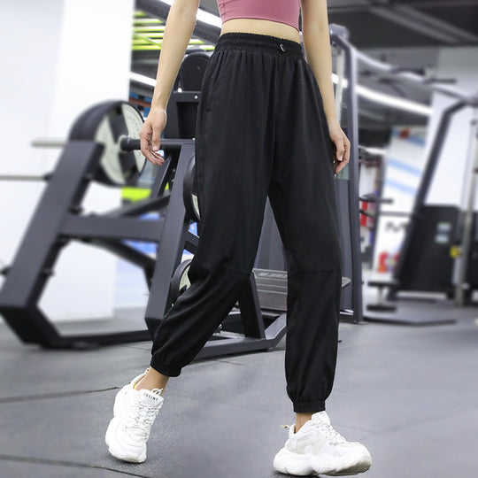 Damen Sporthose mit elastischem Bund, praktischen Taschen und atmungsaktivem Material Heidi-Mode