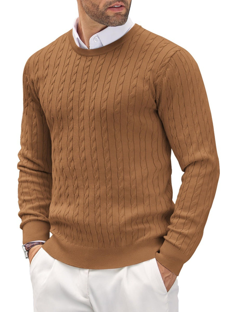 Herren Strickpullover mit Fischgratmuster Heidi-Mode
