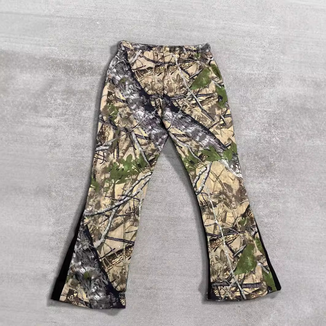 Herren Freizeithose mit innovativem Camouflage-Muster und elastischem Bund Heidi-Mode