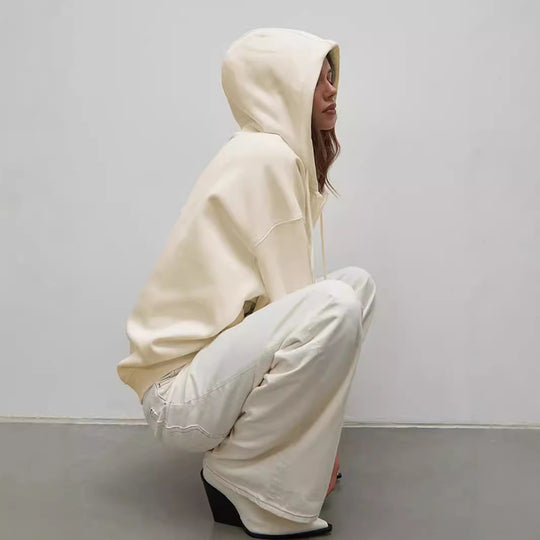 Damen Kuschelige Zip-Hoodie mit Oversized-Schnitt Heidi-Mode