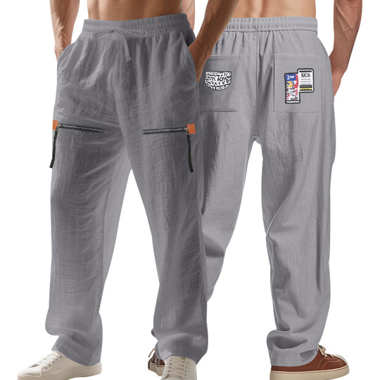 Herren Cargo-Hose mit multifunktionalen Taschen und elastischem Bund Heidi-Mode