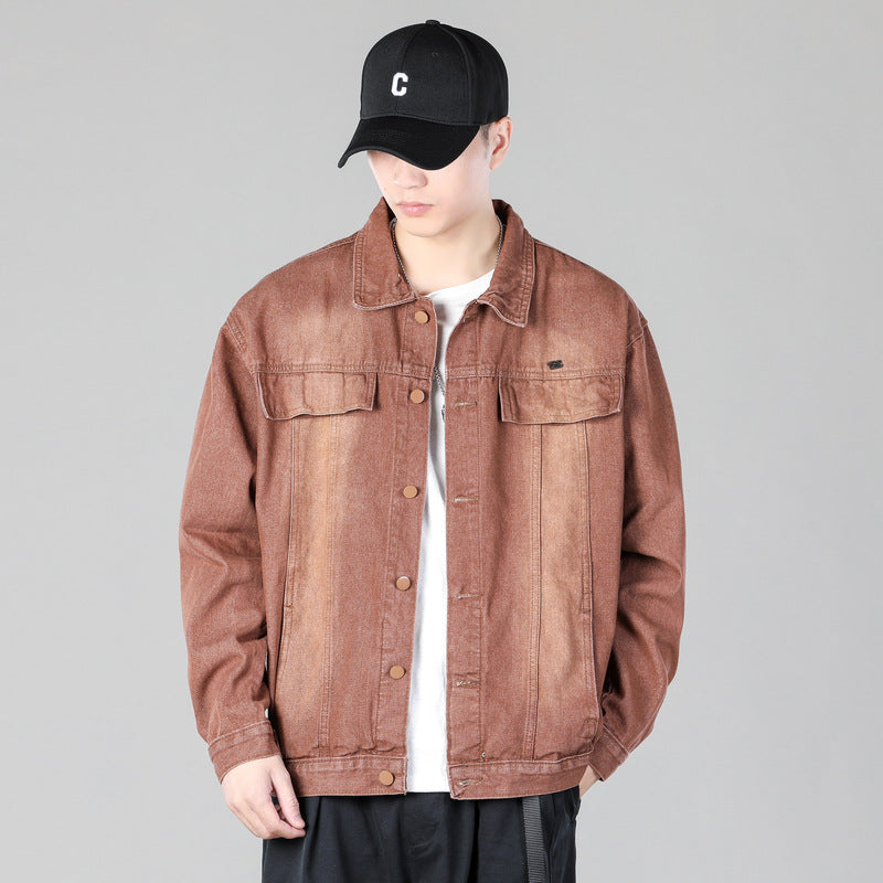 Herren modische Denimjacke mit funktionalen Taschen und lässigem Schnitt Heidi-Mode