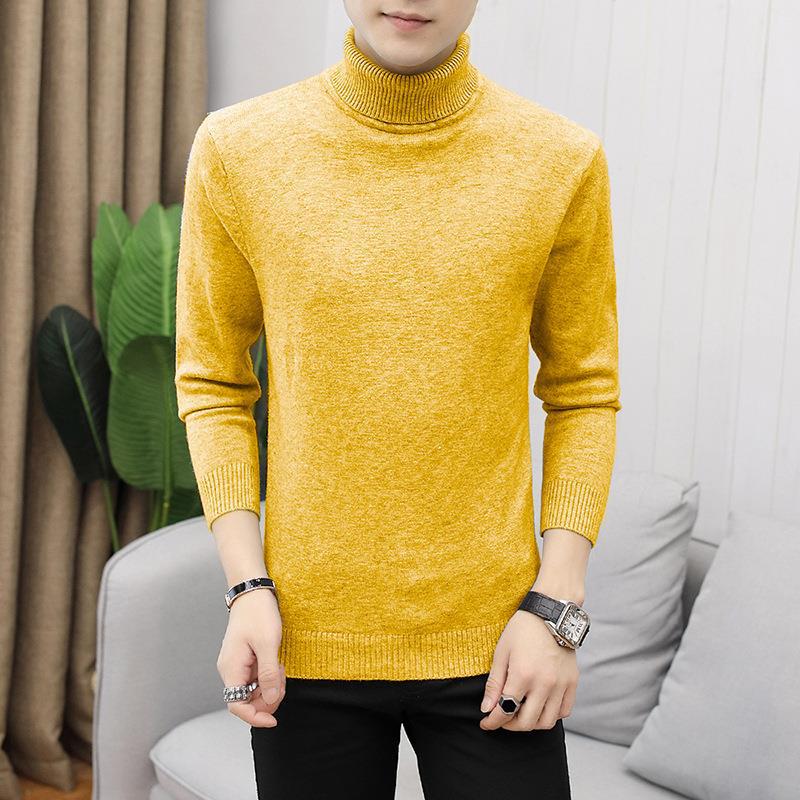 Herren Rollkragenpullover aus weichem Merinowolle Heidi-Mode