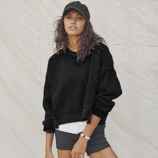 Damen Oversized Sweatshirt Heidi-Mode