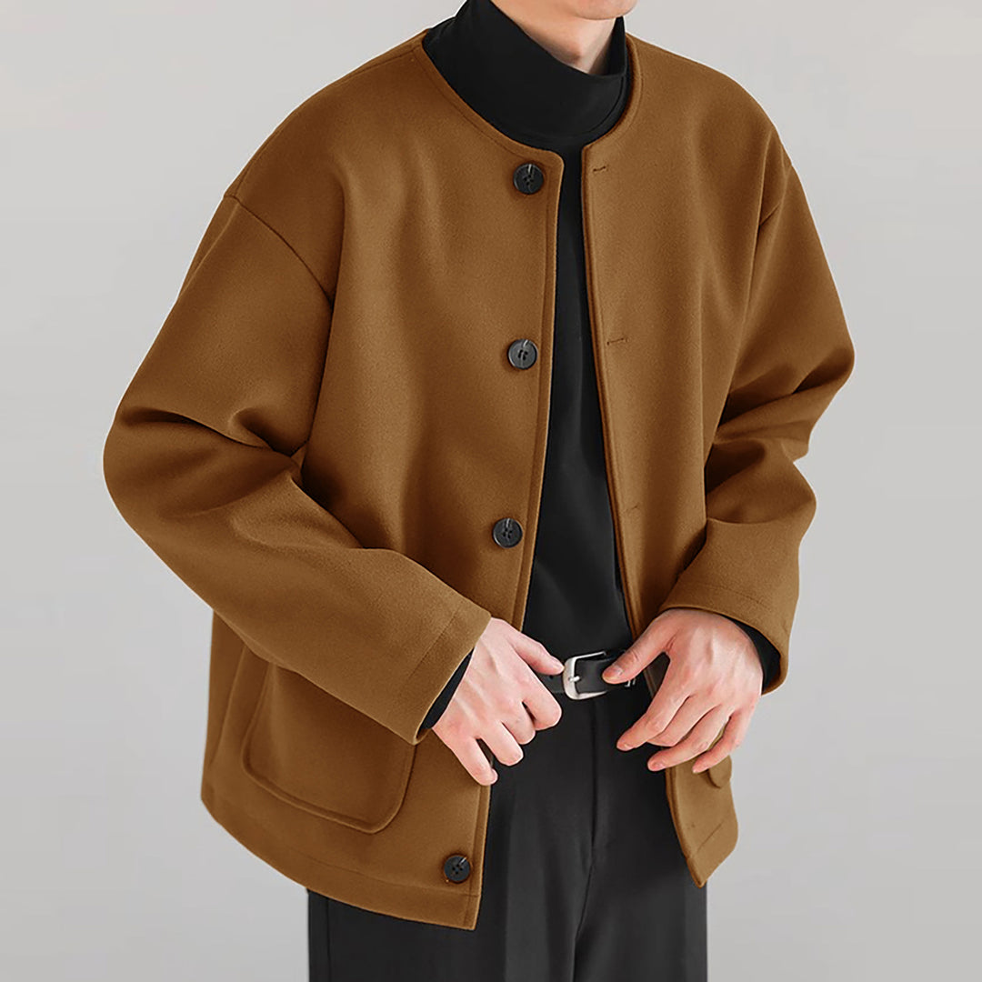 Damen Übergangsjacke mit praktischen Taschen und Knopfverschluss Heidi-Mode
