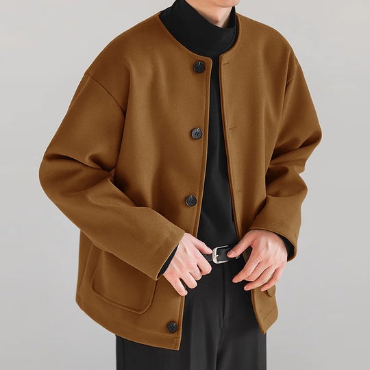 Damen Übergangsjacke mit praktischen Taschen und Knopfverschluss Heidi-Mode