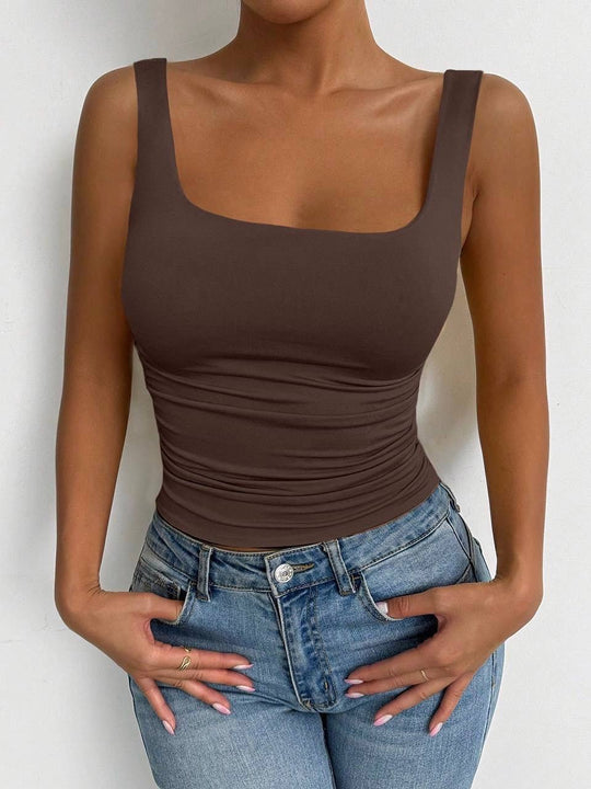 Damen Figurbetontes Top Heidi-Mode