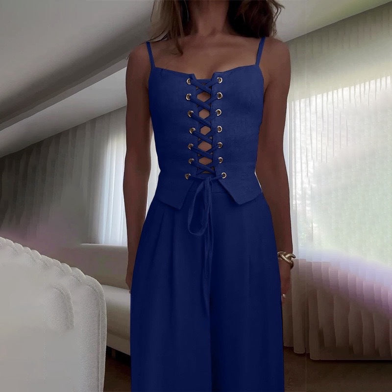 Damen Korsettbluse mit Schnüroptik Heidi-Mode