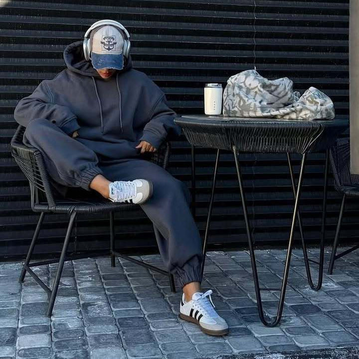 Damen entspannter Oversized Jogginganzug Heidi-Mode