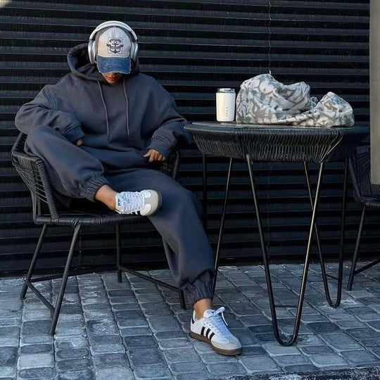 Damen entspannter Oversized Jogginganzug Heidi-Mode