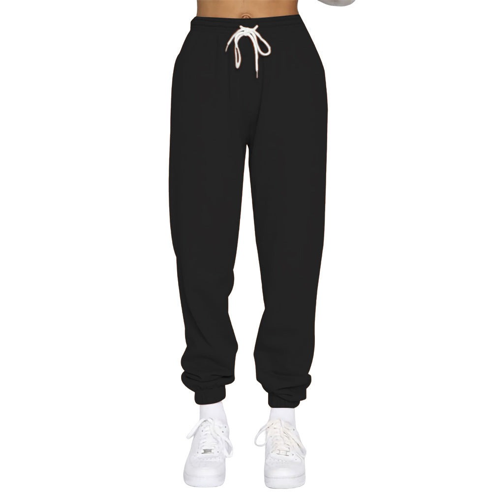 Damen Komfortable Jogginghose mit verstellbarem Bund und elastischen Bündchen Heidi-Mode