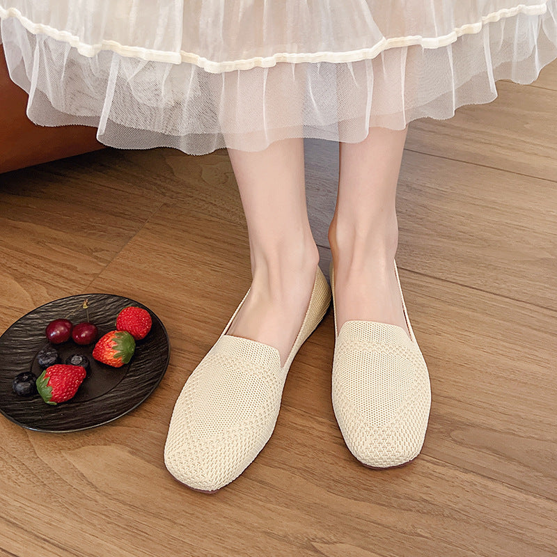 Damen moderne Slingback-Schuhe mit atmungsaktivem Netzmaterial und elastischem Einschlupf Heidi-Mode