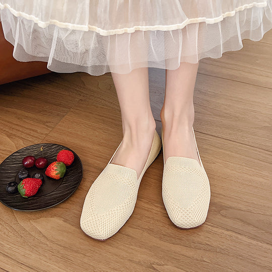 Damen moderne Slingback-Schuhe mit atmungsaktivem Netzmaterial und elastischem Einschlupf Heidi-Mode