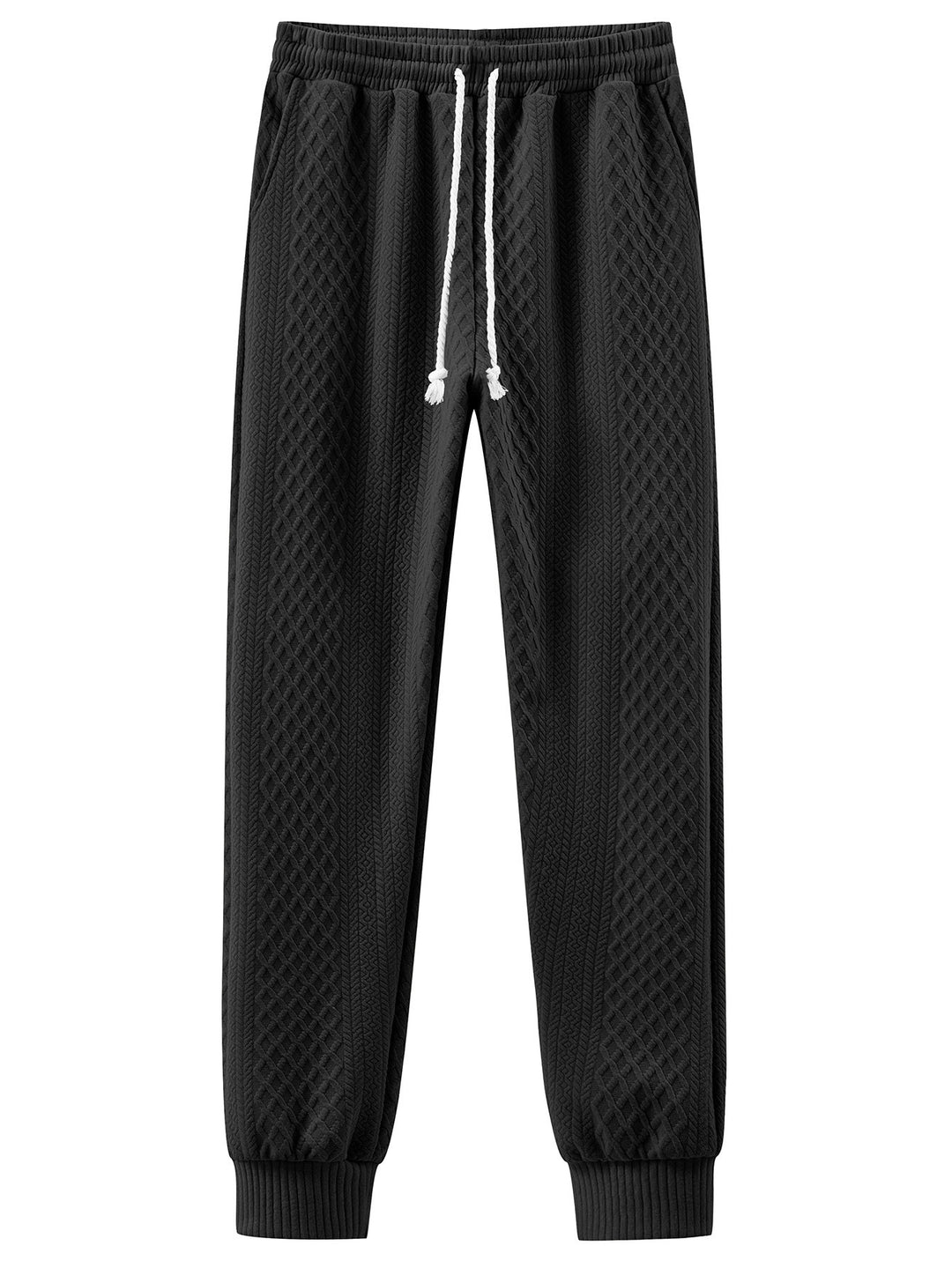 Herren Komfortable Strick-Jogginghose mit modernem Design und elastischem Bund Heidi-Mode