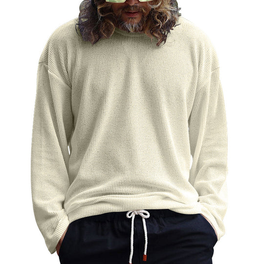 Herren Lässiges Langarmshirt aus atmungsaktivem Strukturstoff Heidi-Mode