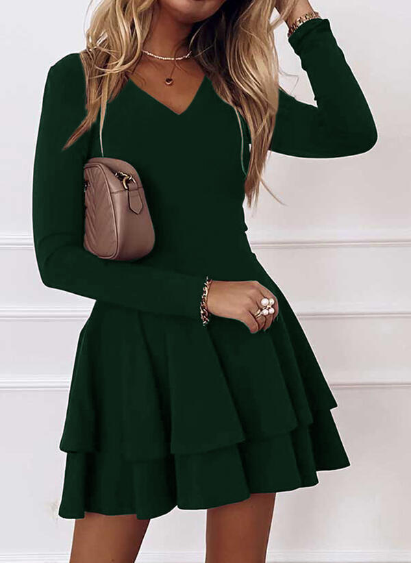 Damen Wickelkleid mit Rüschendetails und eleganter Passform Heidi-Mode