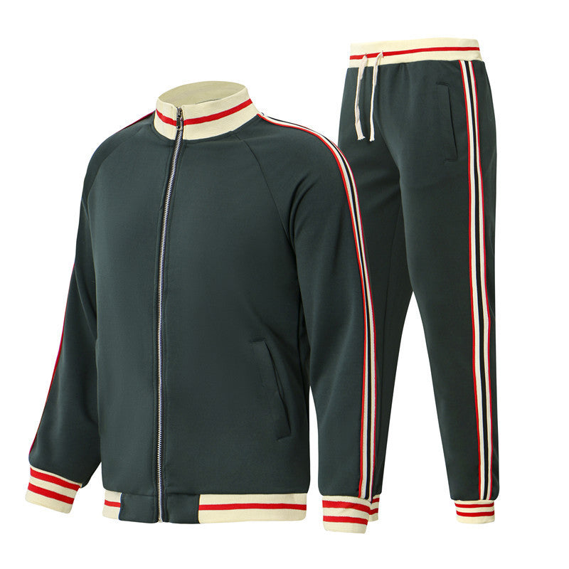 Herren Sportliches Trainingsanzug mit modernem Design und funktionalen Details Heidi-Mode