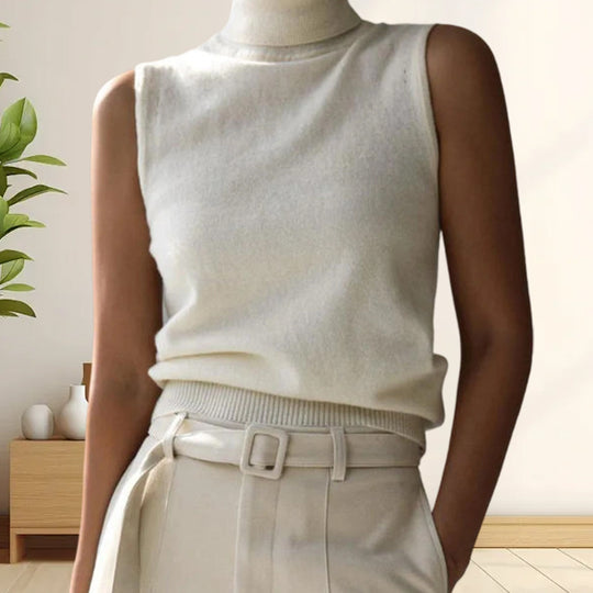 Damen Strickoberteil mit eleganter Knopfleiste und modernen Details Heidi-Mode