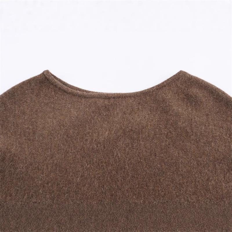 Damen eleganter PONCHO aus hochwertigem Material mit asymmetrischem Schnitt Heidi-Mode