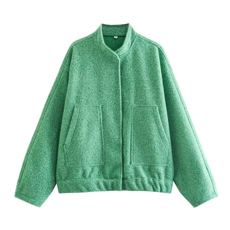Damen coole Oversize-Jacke aus weichem Wollmix Heidi-Mode
