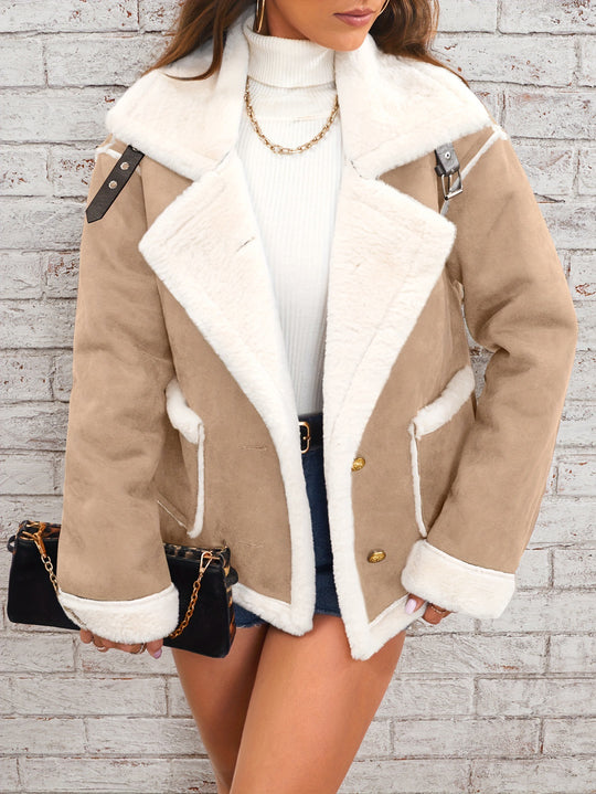 Damen Kuschelige Schaffelljacke Heidi-Mode