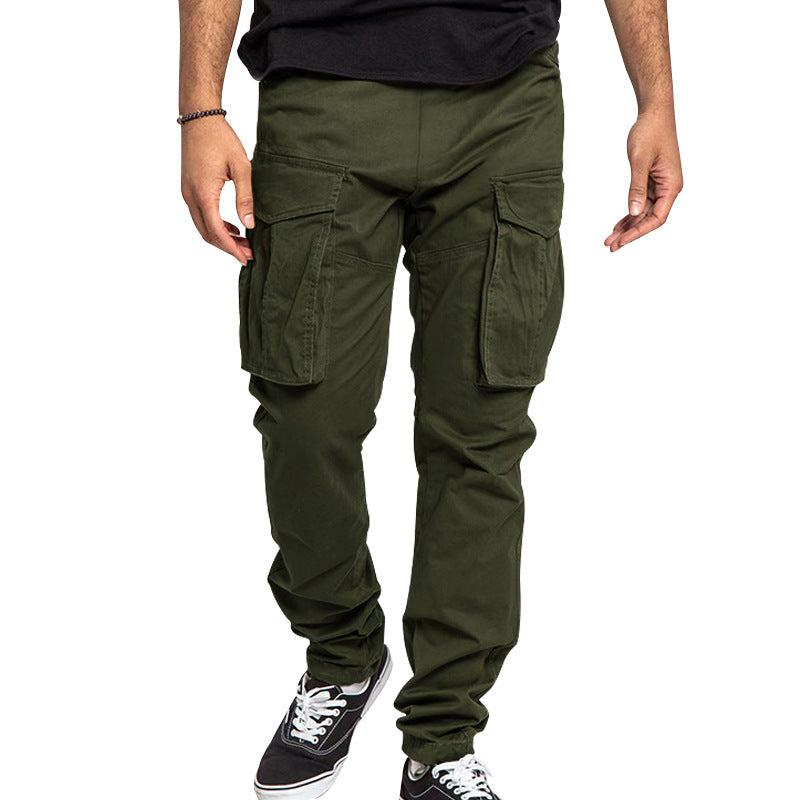 Herren Cargo-Hose mit mehreren praktischen Taschen und elastischem Bund Heidi-Mode