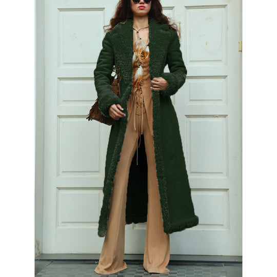 Damen luxuriöser Kunstfell-Mantel Heidi-Mode