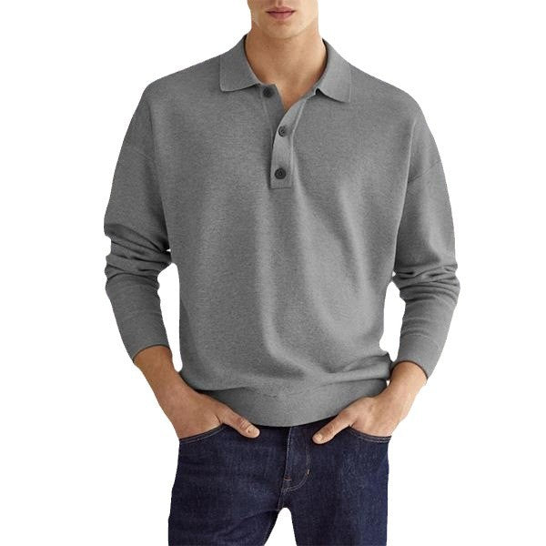 Herren Poloshirt aus weichem Material mit Knopfleiste Heidi-Mode