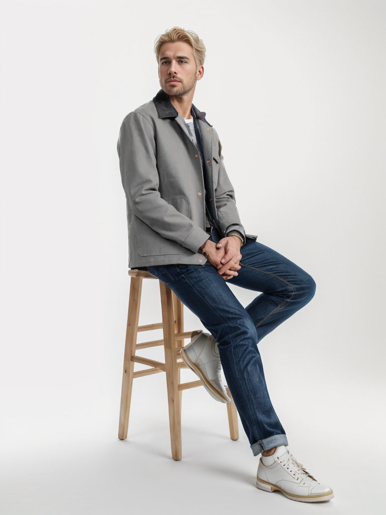 Herren trendige Jeansjacke Heidi-Mode