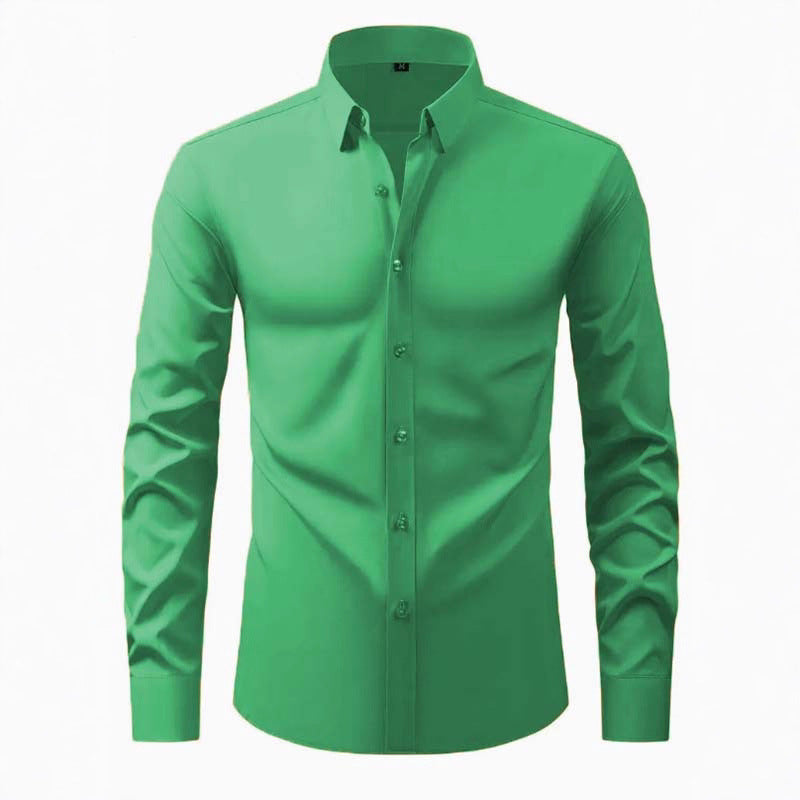 Herren langärmliges Hemd mit innovativer Schnittführung und Modernem Design Heidi-Mode