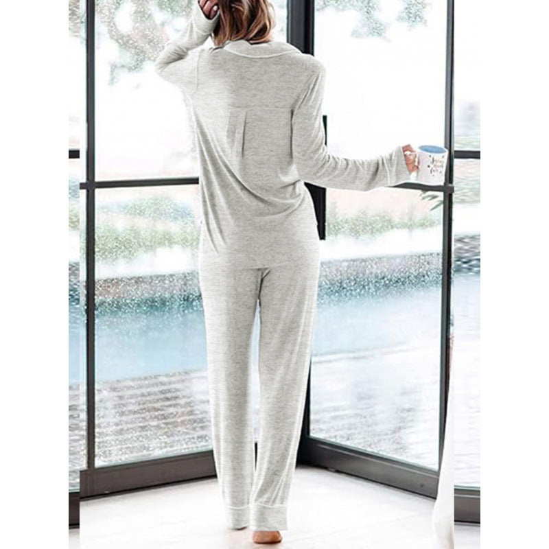 Damen Schlafanzug-Set aus weichem, atmungsaktivem Material Heidi-Mode
